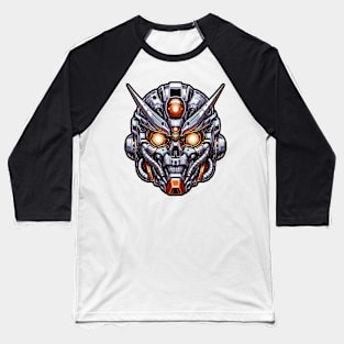 Biomech Skull S01 D44 Baseball T-Shirt